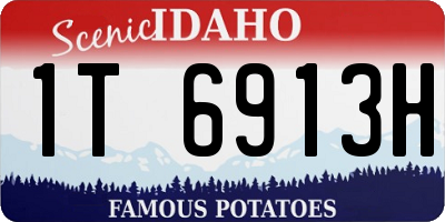 ID license plate 1T6913H