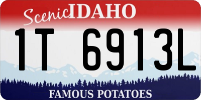 ID license plate 1T6913L