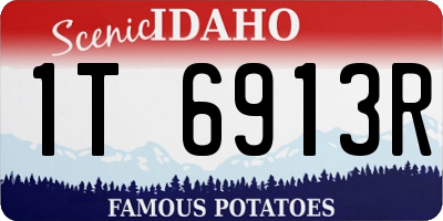 ID license plate 1T6913R