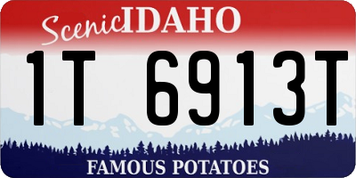 ID license plate 1T6913T