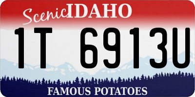 ID license plate 1T6913U