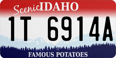 ID license plate 1T6914A