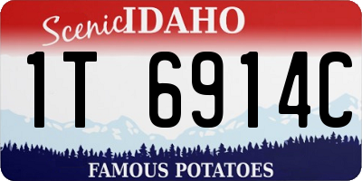 ID license plate 1T6914C