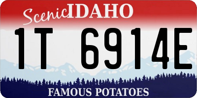 ID license plate 1T6914E