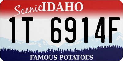 ID license plate 1T6914F