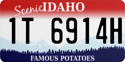 ID license plate 1T6914H
