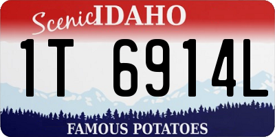 ID license plate 1T6914L