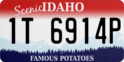 ID license plate 1T6914P