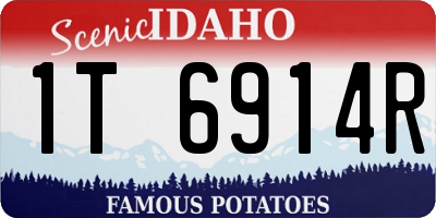 ID license plate 1T6914R
