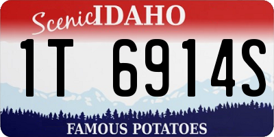 ID license plate 1T6914S