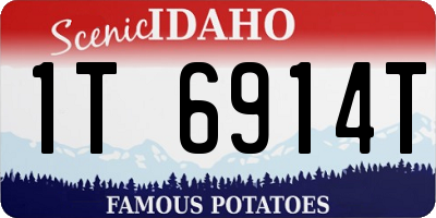 ID license plate 1T6914T