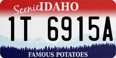 ID license plate 1T6915A