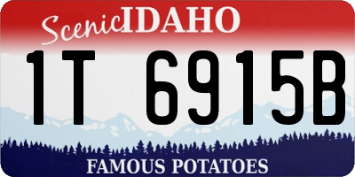 ID license plate 1T6915B