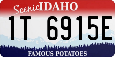 ID license plate 1T6915E