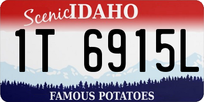 ID license plate 1T6915L
