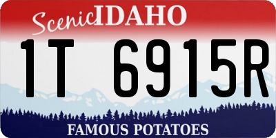 ID license plate 1T6915R