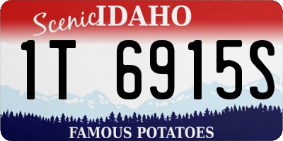 ID license plate 1T6915S
