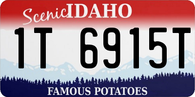 ID license plate 1T6915T
