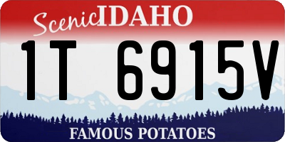 ID license plate 1T6915V
