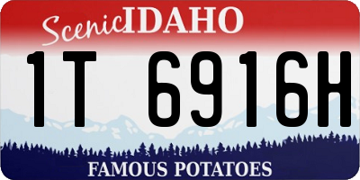 ID license plate 1T6916H