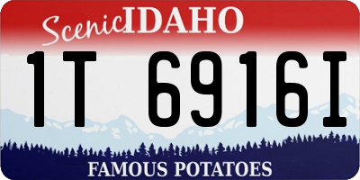 ID license plate 1T6916I