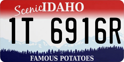 ID license plate 1T6916R