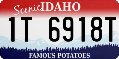 ID license plate 1T6918T