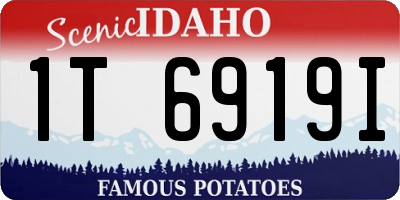 ID license plate 1T6919I
