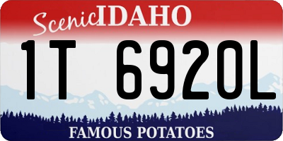 ID license plate 1T6920L