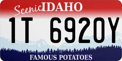 ID license plate 1T6920Y
