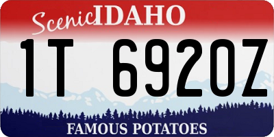 ID license plate 1T6920Z
