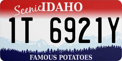 ID license plate 1T6921Y
