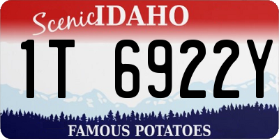 ID license plate 1T6922Y