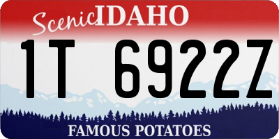 ID license plate 1T6922Z