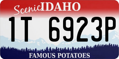 ID license plate 1T6923P