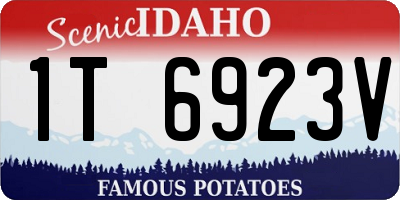 ID license plate 1T6923V