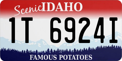 ID license plate 1T6924I