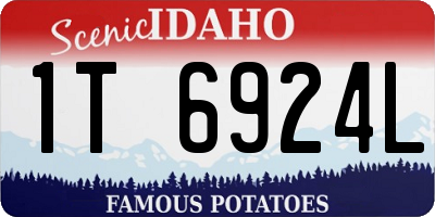 ID license plate 1T6924L