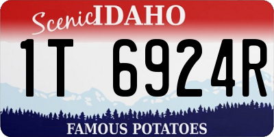 ID license plate 1T6924R