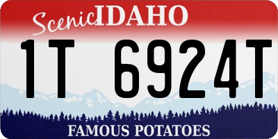 ID license plate 1T6924T