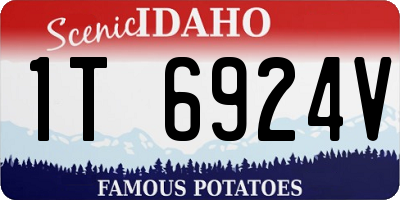 ID license plate 1T6924V