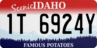 ID license plate 1T6924Y