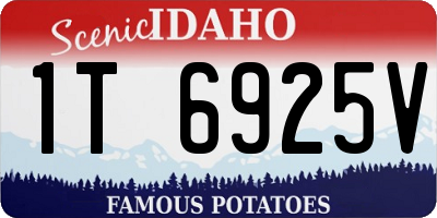 ID license plate 1T6925V