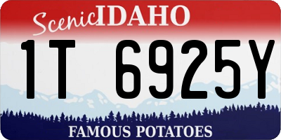 ID license plate 1T6925Y