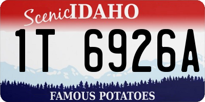 ID license plate 1T6926A