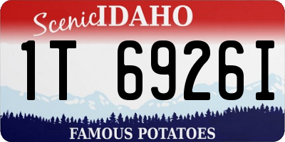ID license plate 1T6926I