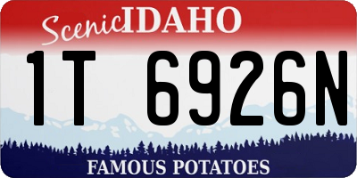 ID license plate 1T6926N