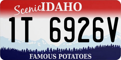 ID license plate 1T6926V