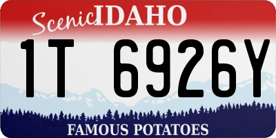 ID license plate 1T6926Y