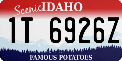 ID license plate 1T6926Z